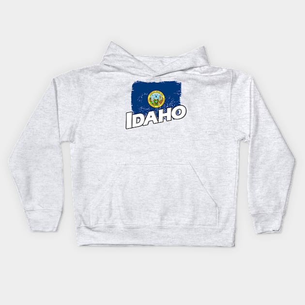 Idaho flag Kids Hoodie by PVVD